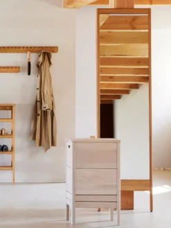 Online Espejo de pie de madera de roble A Line Jarrones|Decoración