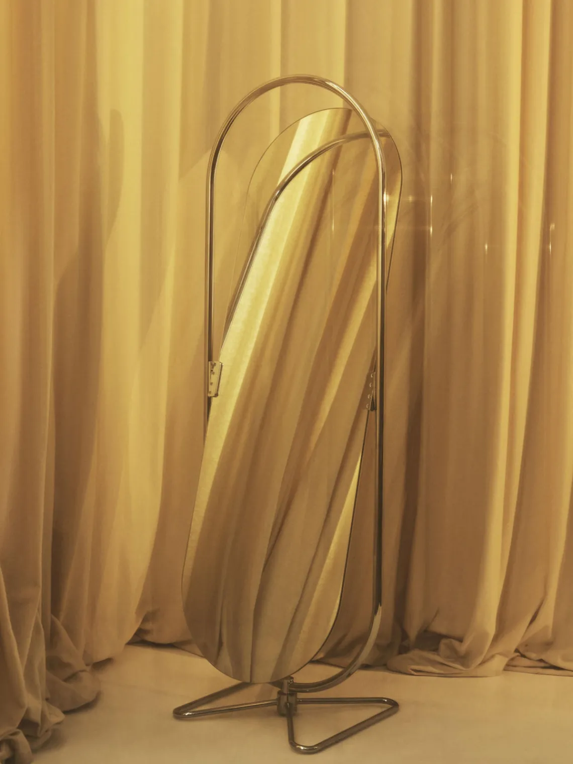 Clearance Espejo de pie ovalado de diseño Verner Panton System 1-2-3 Espejos De Cuerpo Entero|Espejos De Pie