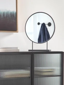 Clearance Espejo de pie redondo decorativo Libia Jarrones|Espejos De Maquillaje