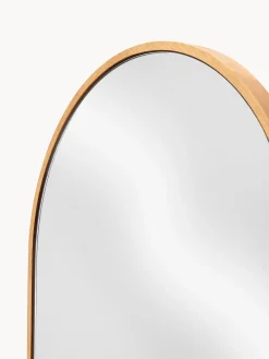Discount Espejo ovalado de pared con marco de roble Avery Jarrones|Espejos De Pared