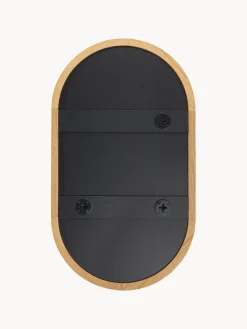 Discount Espejo ovalado de pared con marco de roble Avery Jarrones|Espejos De Pared