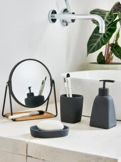 New Espejo tocador redondo Nora, con aumento Espejos De Maquillaje|Jarrones