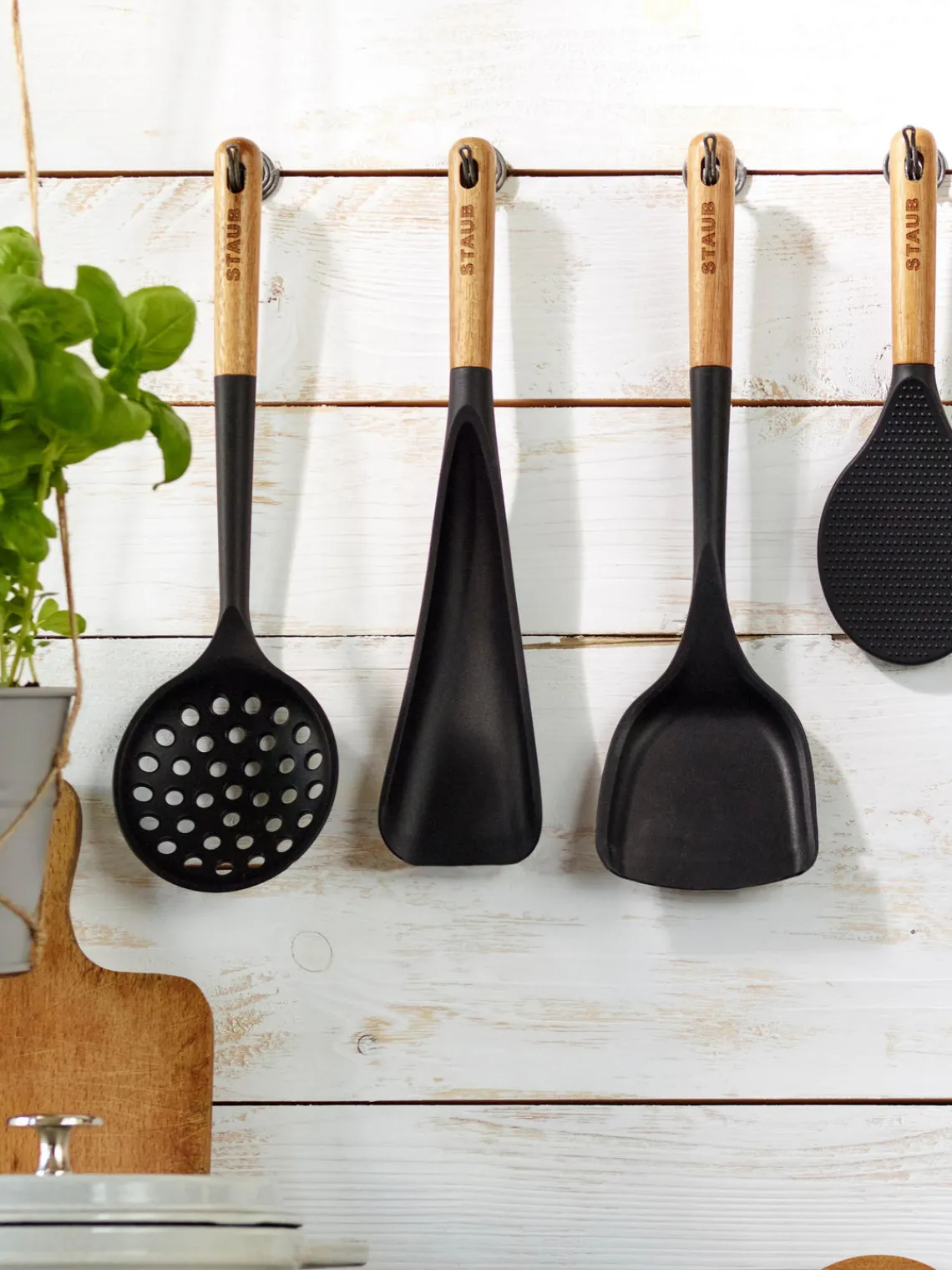 Artículos De Cocina|Utensilios De Cocina>Staub Espumadera con mango de madera de acacia Cook