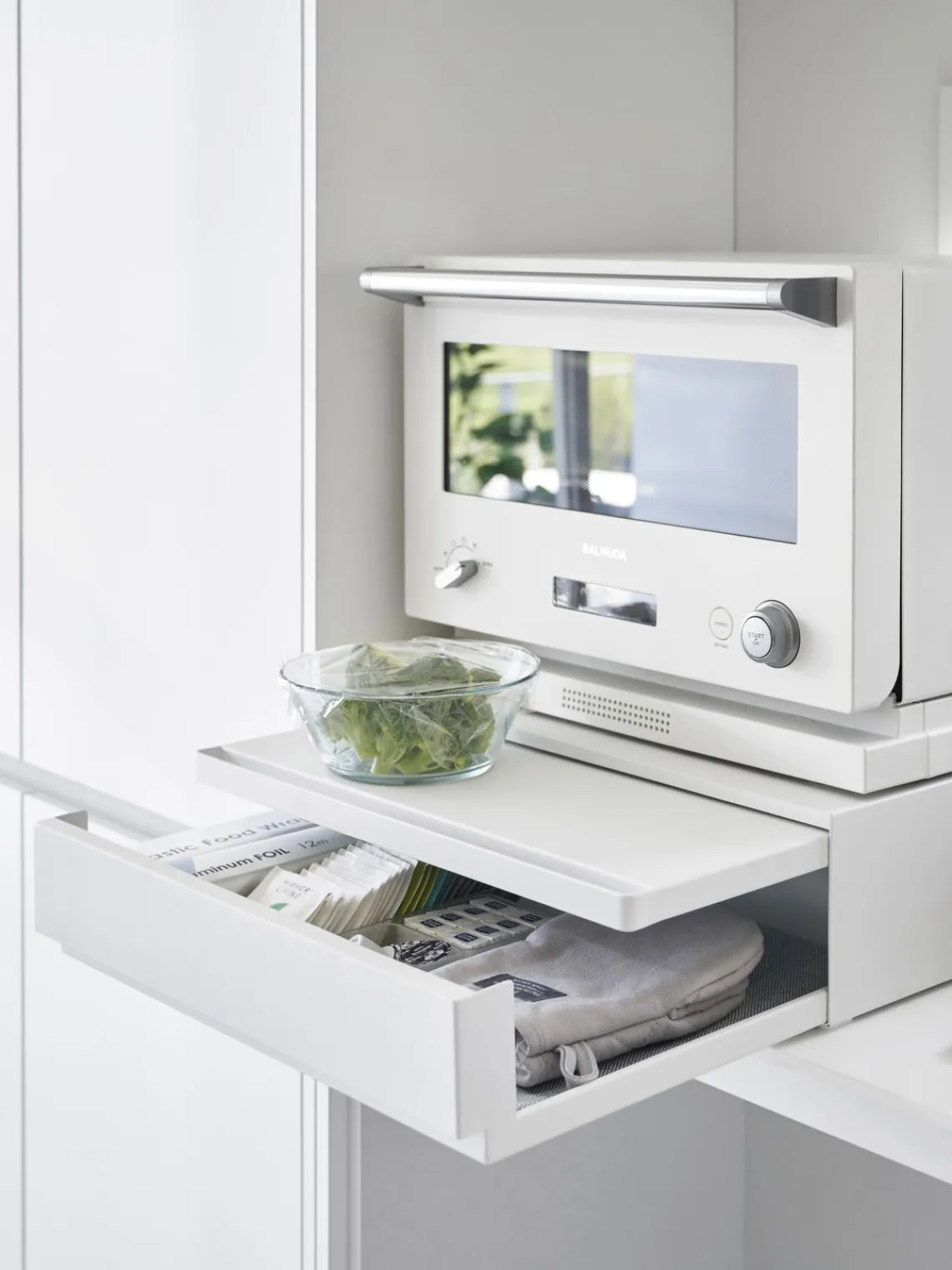 Almacenaje De Cocina>Yamazaki Estante de cocina extraíble con bandeja Tower Blanco