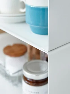 Almacenaje De Cocina></noscript>Yamazaki Estante organizador de cocina Tower Blanco mate
