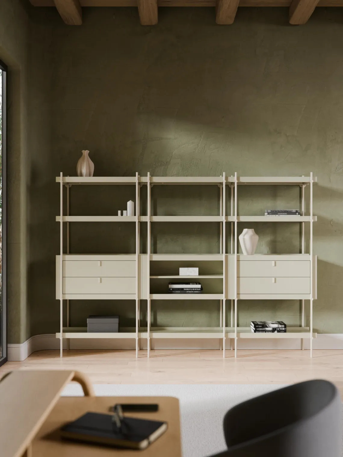 Best Estantería alta con caja abierta Rio Librerías|Estanterías