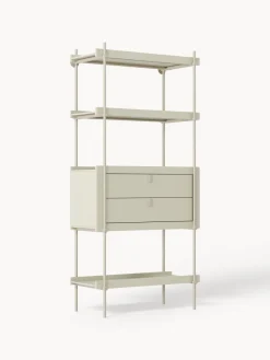 Librerías|Estanterías>Westwing Collection Estantería alta con cajones Rio Beige