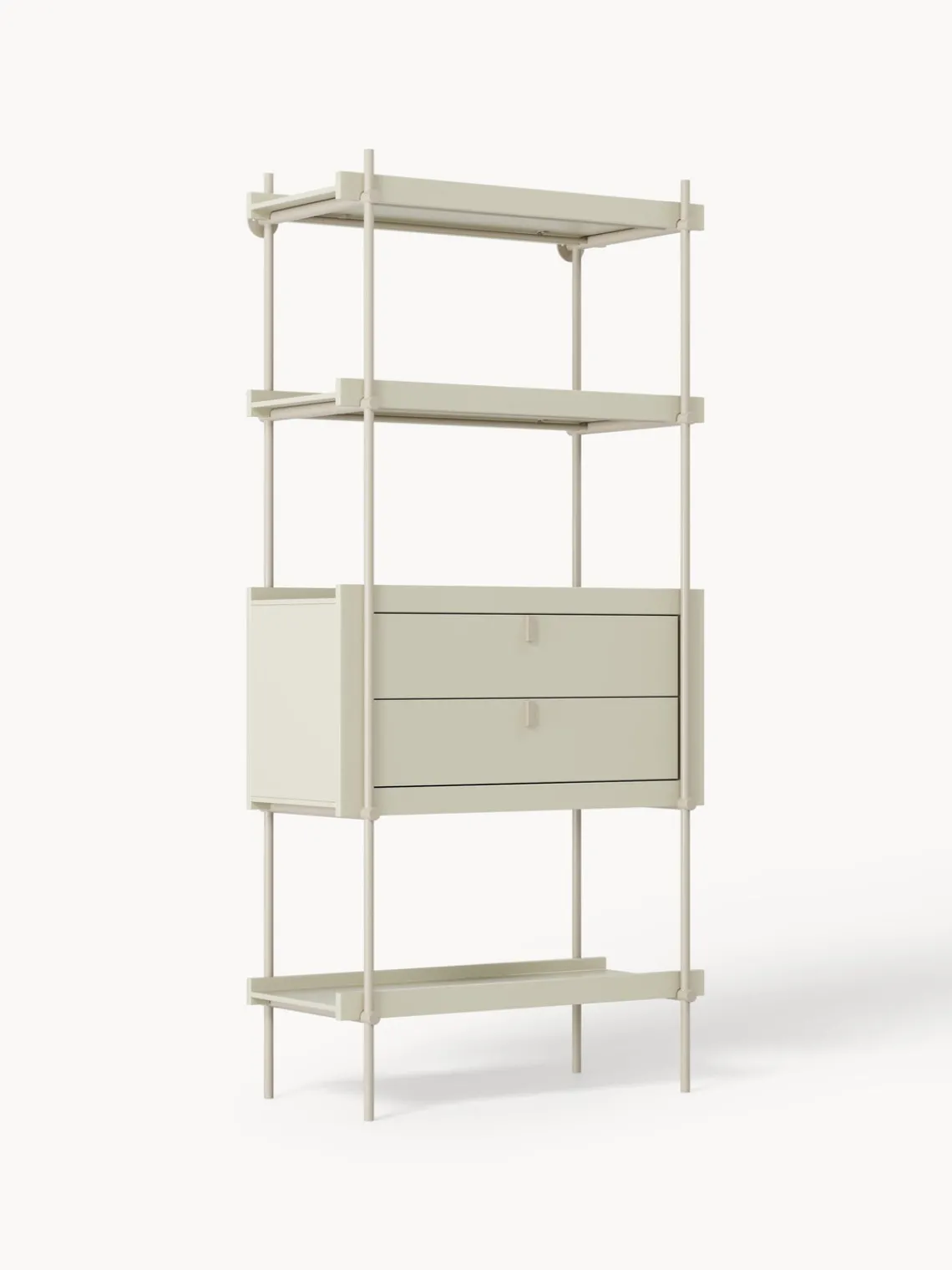 Librerías|Estanterías>Westwing Collection Estantería alta con cajones Rio Beige