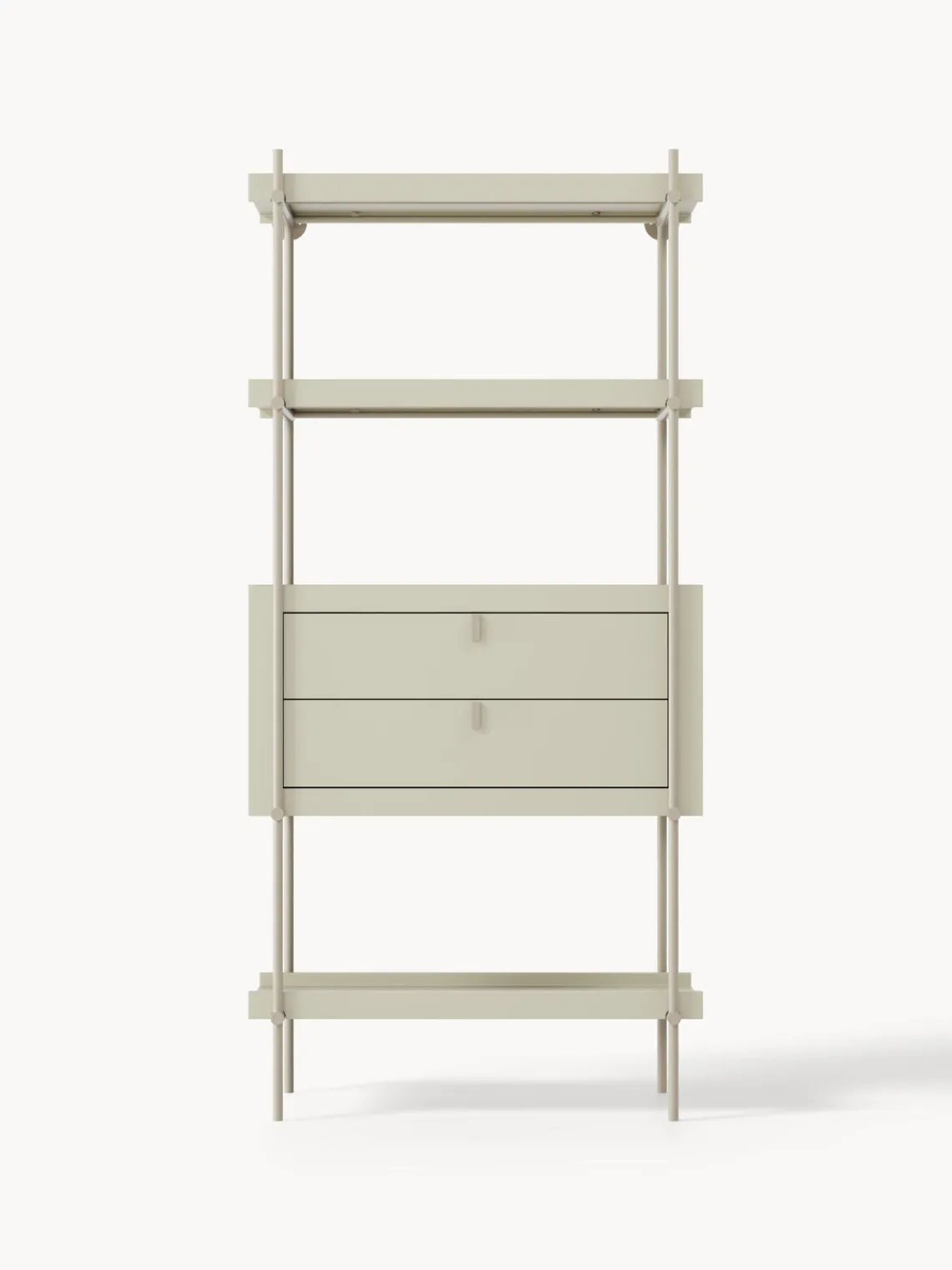 Librerías|Estanterías>Westwing Collection Estantería alta con cajones Rio Beige