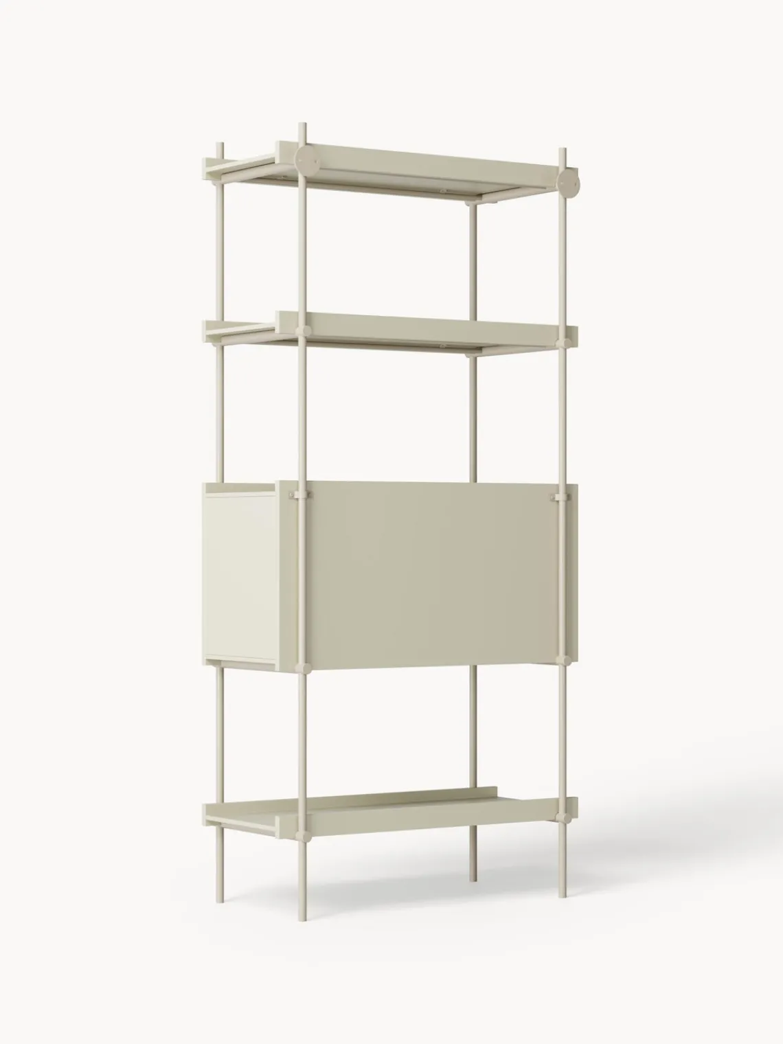 Librerías|Estanterías>Westwing Collection Estantería alta con cajones Rio Beige