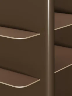 Librerías|Estanterías De Oficina></noscript>Westwing Collection Estantería alta con elementos de metal Rami Marrón claro, marrón