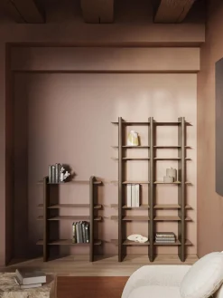 Librerías|Estanterías De Oficina></noscript>Westwing Collection Estantería alta con elementos de metal Rami Marrón claro, marrón