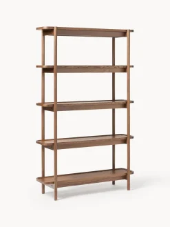 Librerías|Estanterías De Oficina>Westwing Collection Estantería alta de madera Libby Madera de roble oscura