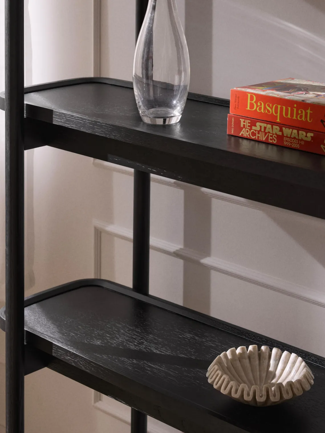 Librerías|Estanterías De Oficina>Westwing Collection Estantería alta de madera Libby Negro