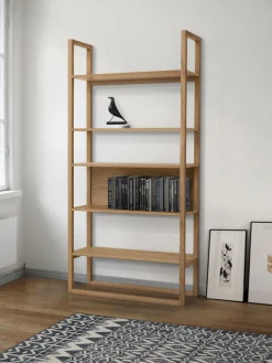 Outlet Estantería alta en madera de roble NewEst Librerías|Estanterías De Oficina
