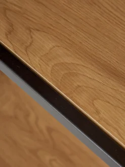 Librerías|Estanterías De Oficina></noscript> Estantería alta Seaford Beige en aspecto madera, negro