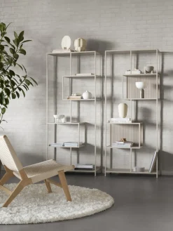 Librerías|Estanterías> Estantería alta Seaford Gris claro