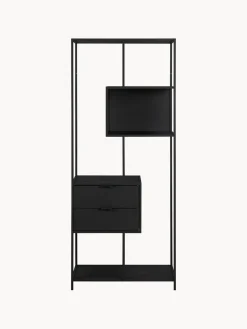 Librerías|Estanterías> Estantería alta Seaford Negro