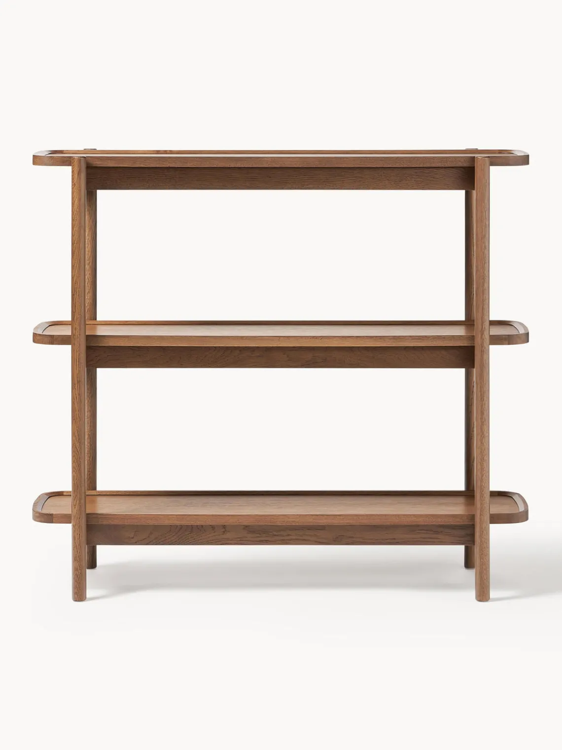 Librerías|Estanterías>Westwing Collection Estantería baja de madera Libby Madera de roble