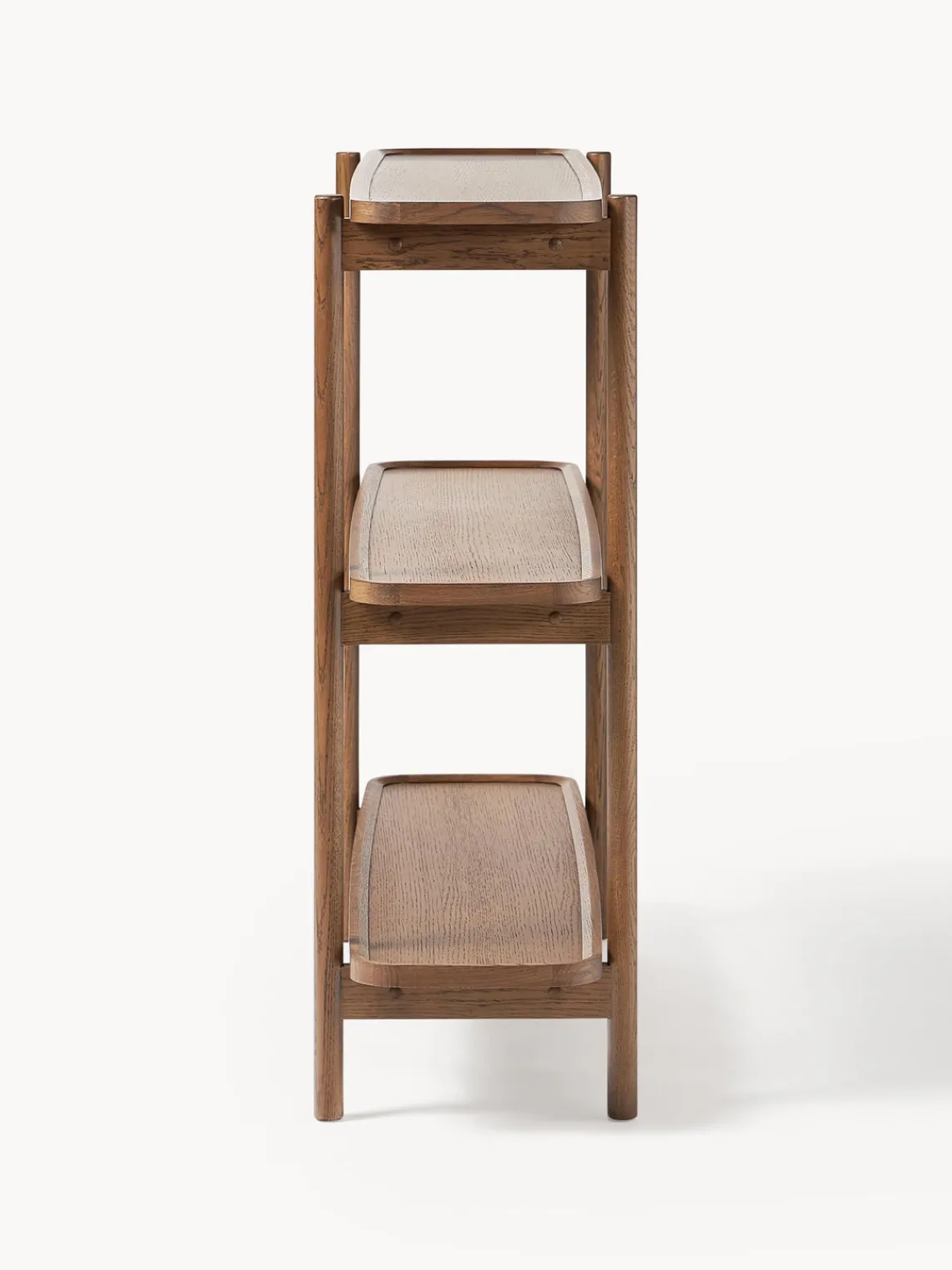 Librerías|Estanterías>Westwing Collection Estantería baja de madera Libby Madera de roble