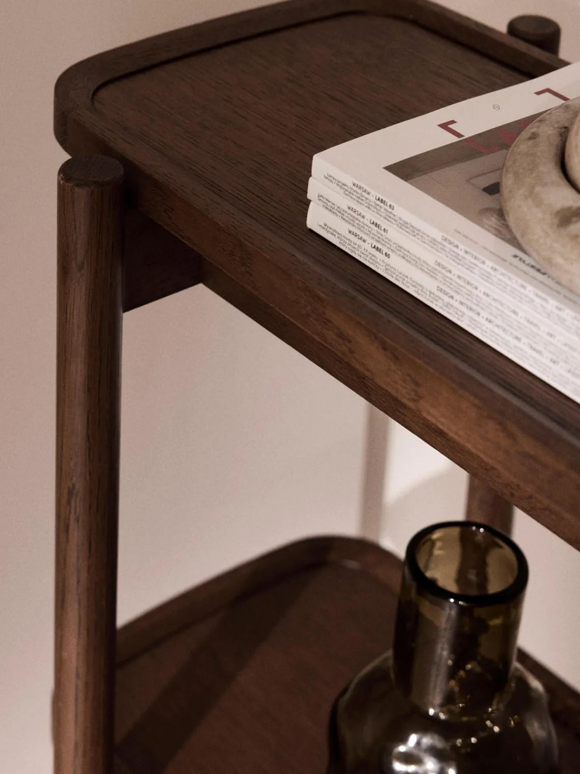 Librerías|Estanterías>Westwing Collection Estantería baja de madera Libby Madera de roble