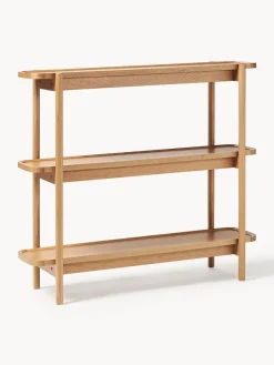 Librerías|Estanterías>Westwing Collection Estantería baja de madera Libby Madera de roble