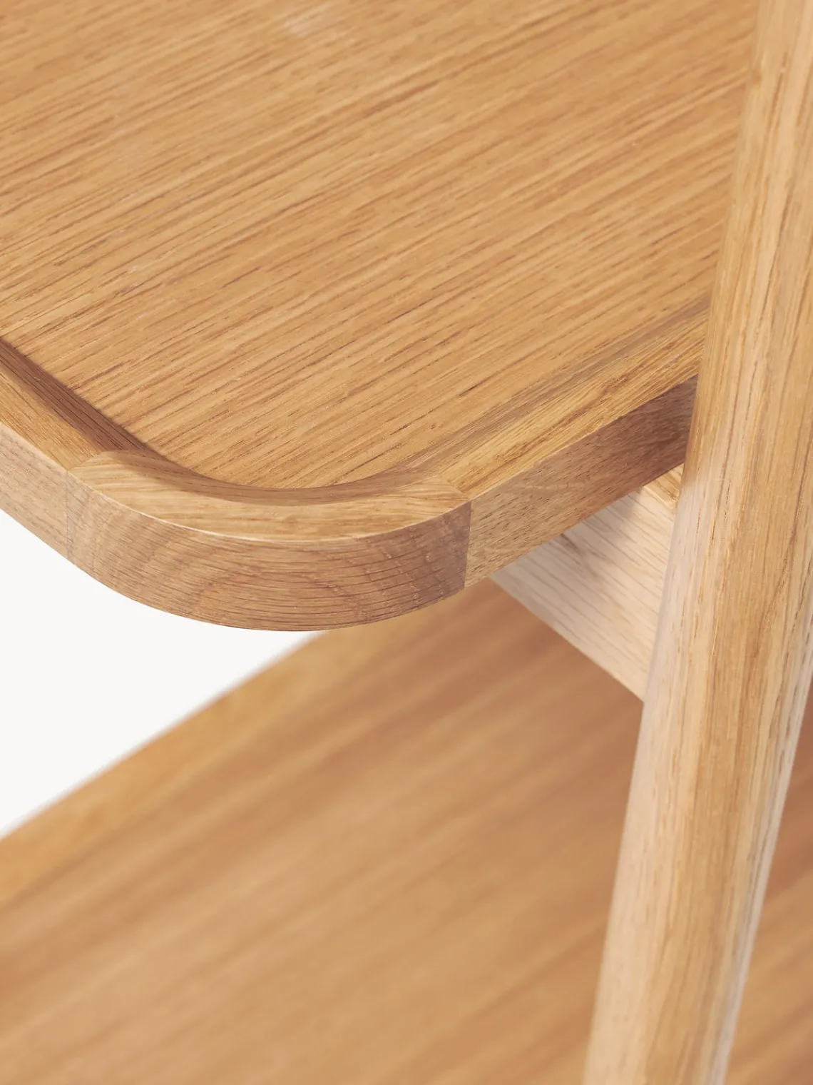 Librerías|Estanterías>Westwing Collection Estantería baja de madera Libby Madera de roble