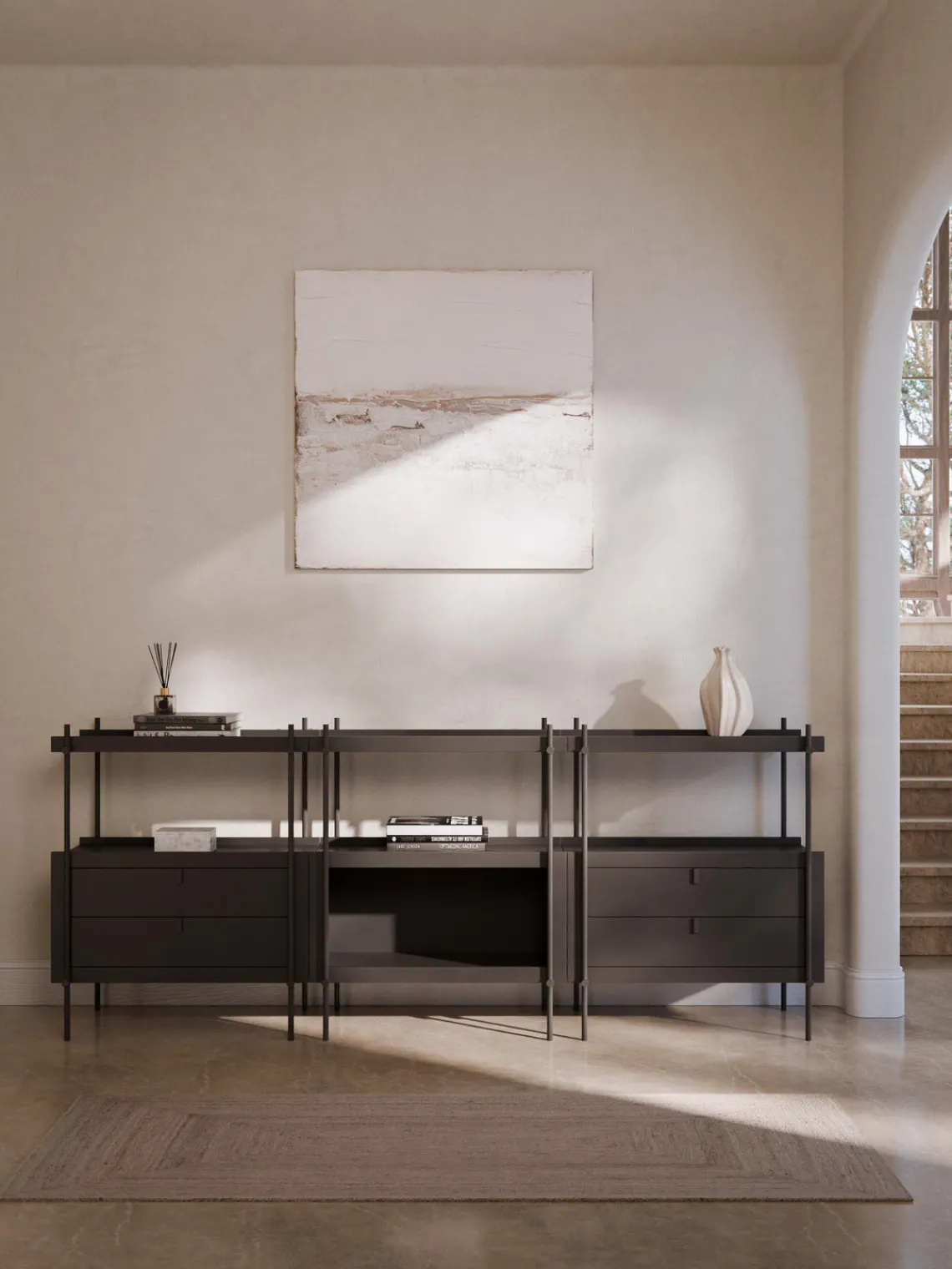 Librerías|Estanterías>Westwing Collection Estantería con cajones Rio Negro