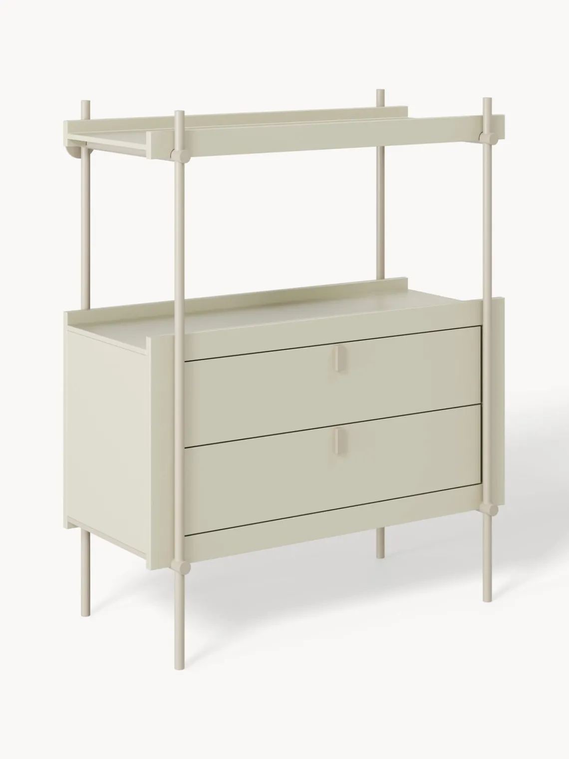 Librerías|Estanterías>Westwing Collection Estantería con cajones Rio Beige