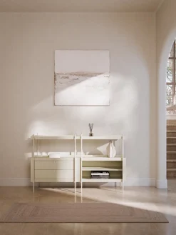 Librerías|Estanterías>Westwing Collection Estantería con cajones Rio Beige