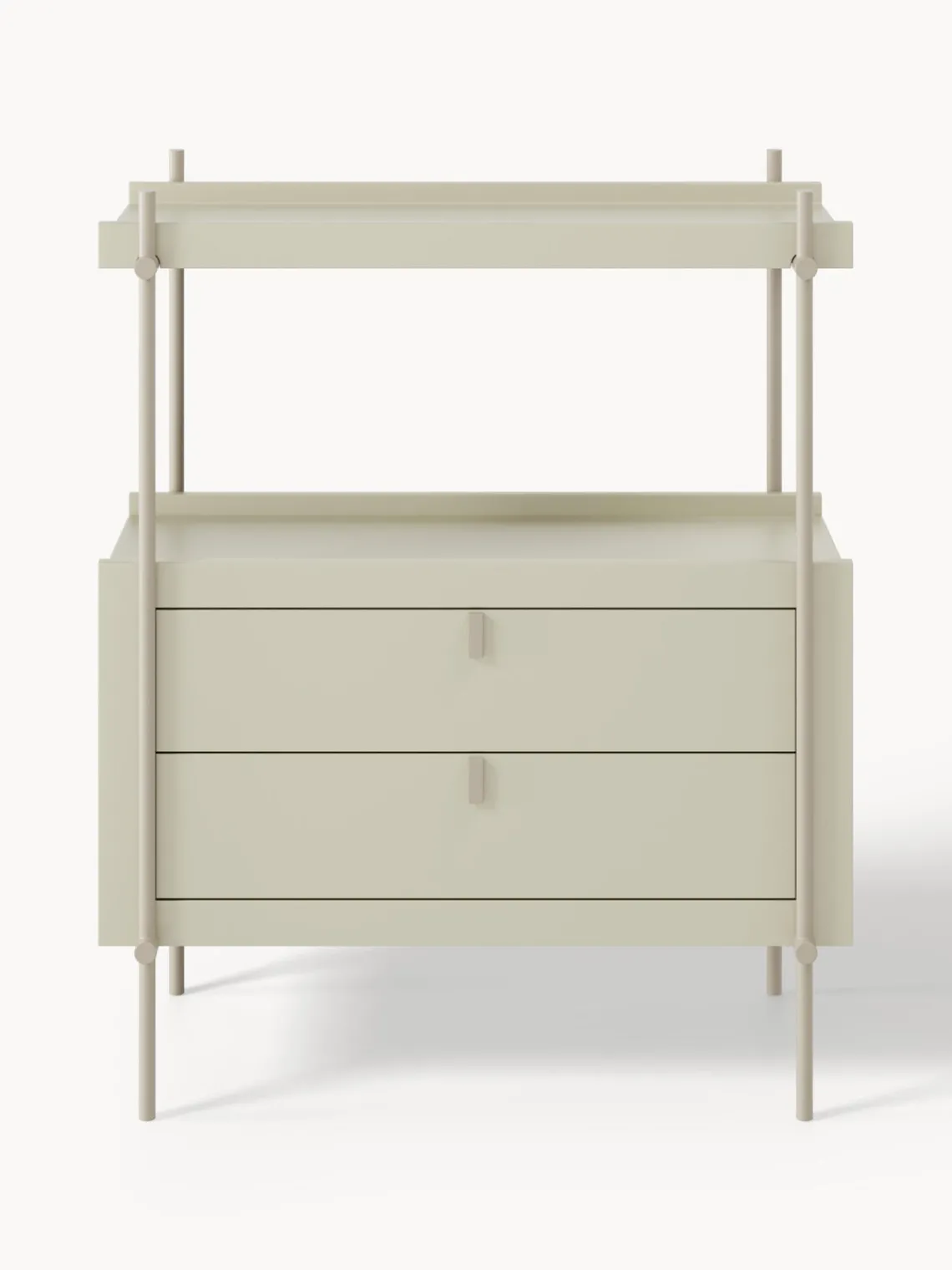 Librerías|Estanterías>Westwing Collection Estantería con cajones Rio Beige