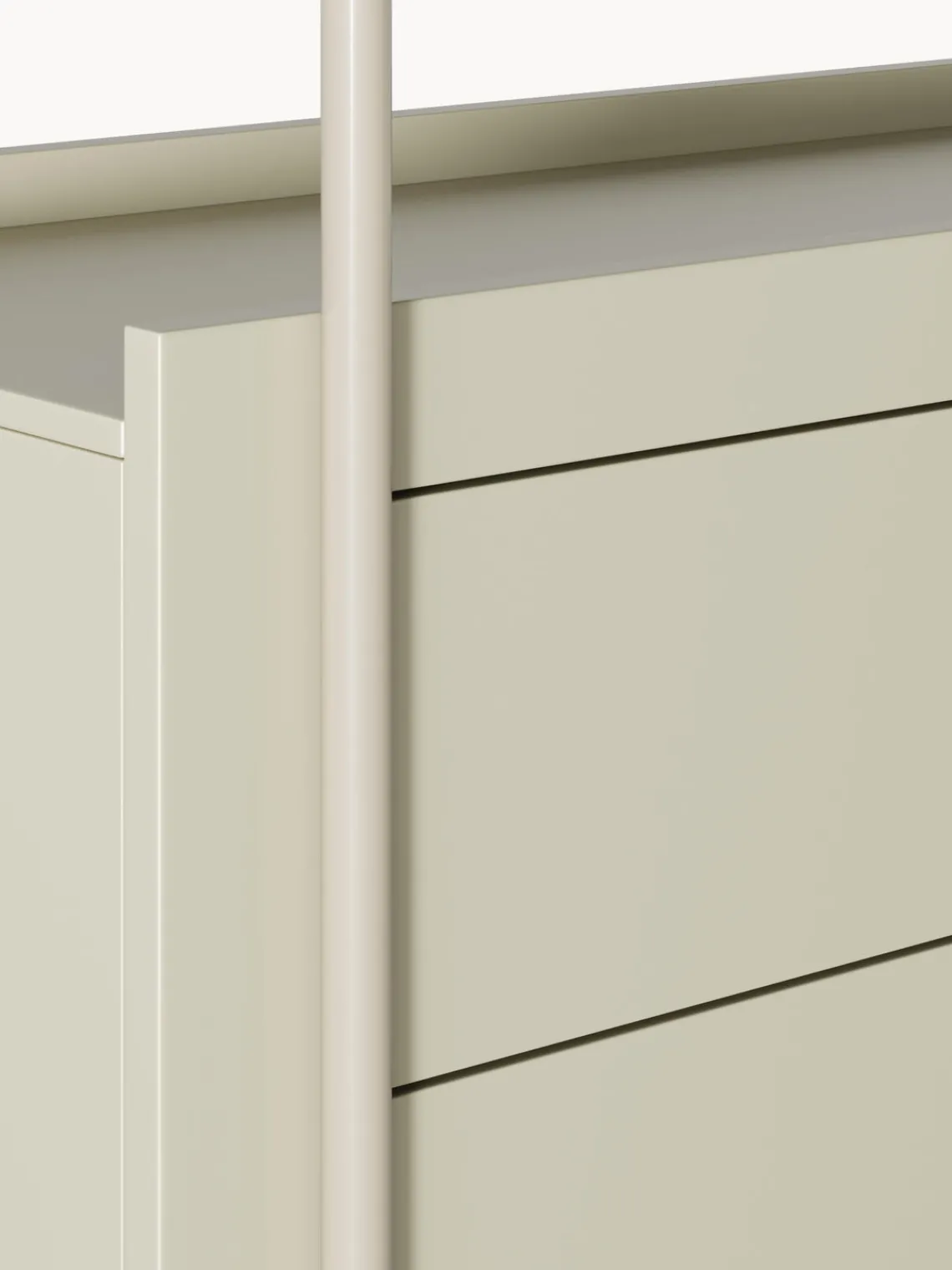 Librerías|Estanterías>Westwing Collection Estantería con cajones Rio Beige