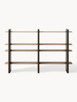 Librerías|Estanterías De Oficina></noscript>Westwing Collection Estantería con elementos de metal Rami Marrón claro, marrón