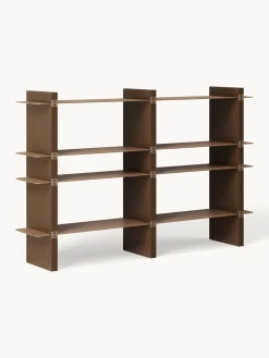 Librerías|Estanterías De Oficina></noscript>Westwing Collection Estantería con elementos de metal Rami Marrón claro, marrón