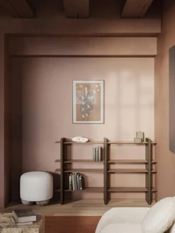 Librerías|Estanterías De Oficina></noscript>Westwing Collection Estantería con elementos de metal Rami Marrón claro, marrón