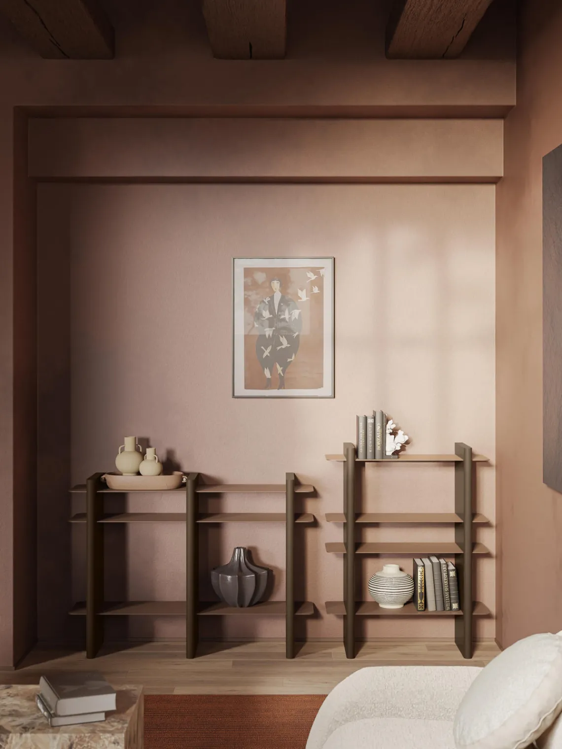 Outlet Estantería con elementos de metal Rami Librerías|Estanterías De Oficina