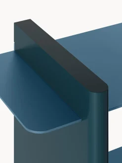 Librerías|Estanterías De Oficina></noscript>Westwing Collection Estantería con elementos de metal Rami Azul, azul petróleo