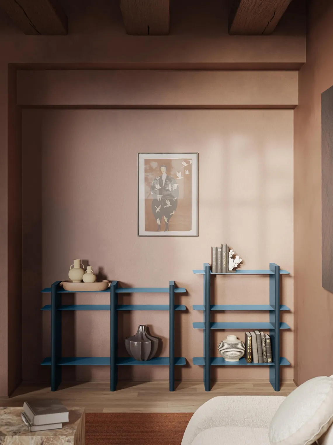 Best Estantería con elementos de metal Rami Librerías|Estanterías