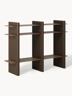 Librerías|Estanterías>Westwing Collection Estantería con elementos de metal Rami Marrón claro, marrón