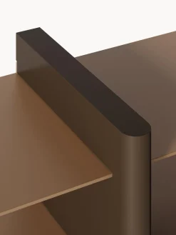 Librerías|Estanterías></noscript>Westwing Collection Estantería con elementos de metal Rami Marrón claro, marrón