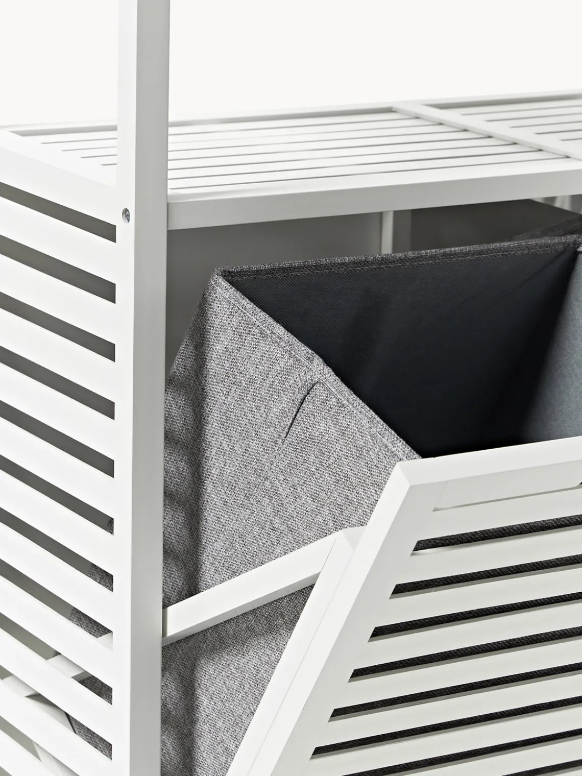 Outlet Estantería de baño de bambú con cestas de lavandería Armarios De Baño|Armarios De Baño