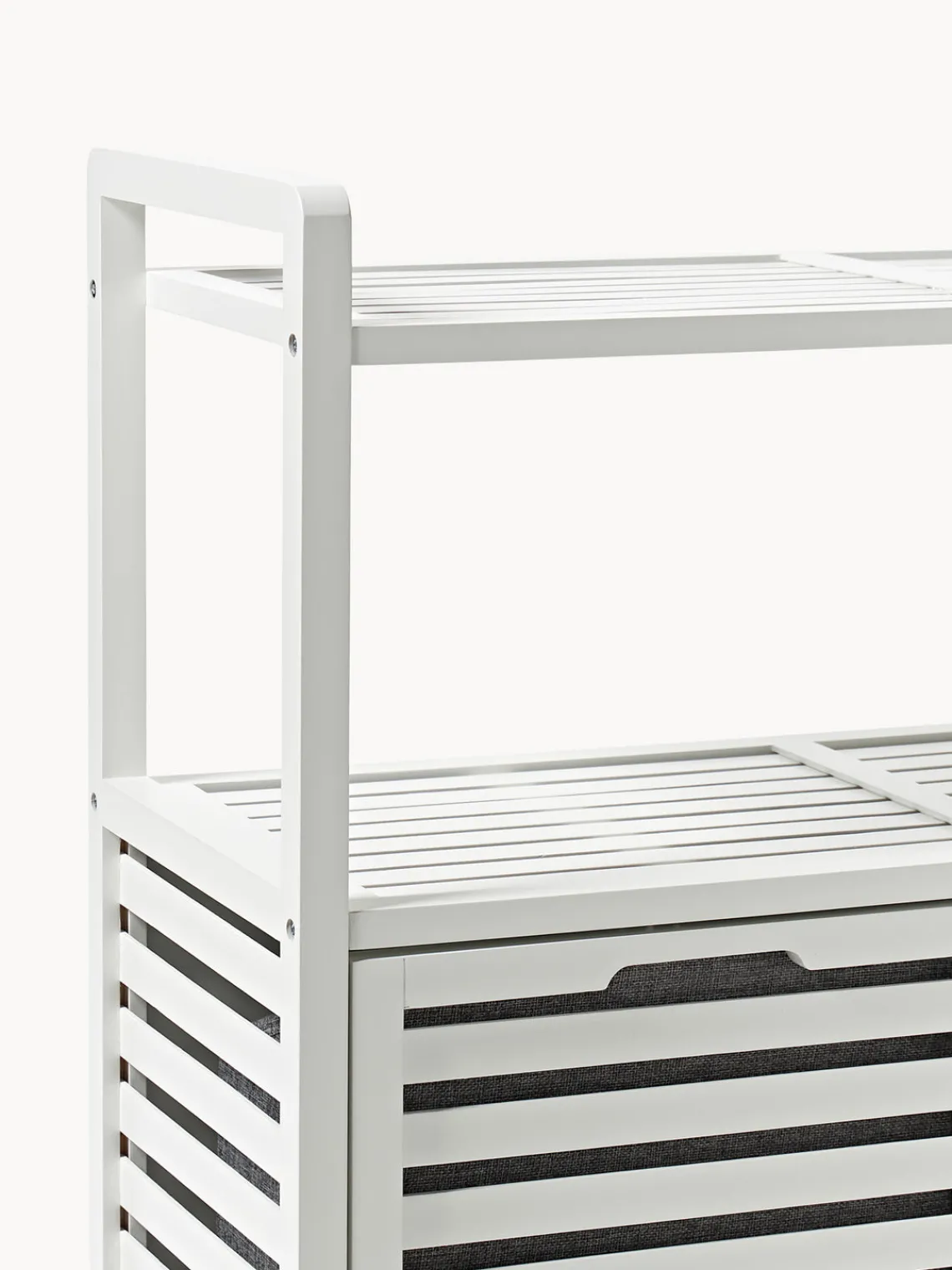 Outlet Estantería de baño de bambú con cestas de lavandería Armarios De Baño|Armarios De Baño