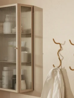 Armarios De Baño|Estanterías De Baño></noscript>Ferm Living Estantería de baño de pared Haze Transparente, beige claro