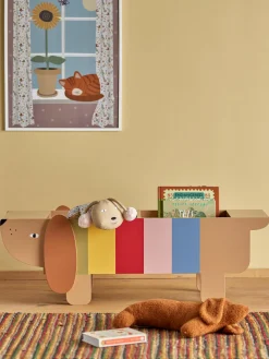 Decoración Infantil|Cestas Y Cajas>Bloomingville Mini Estantería de madera Charlie