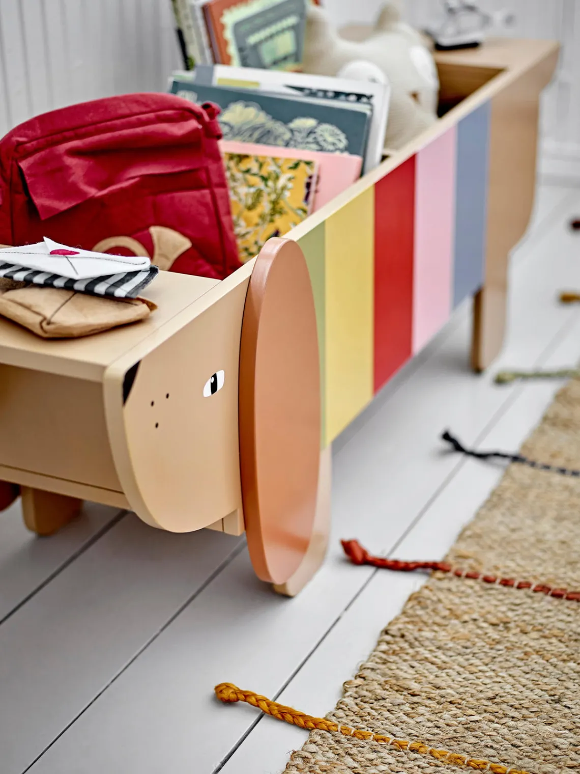 Decoración Infantil|Cestas Y Cajas>Bloomingville Mini Estantería de madera Charlie