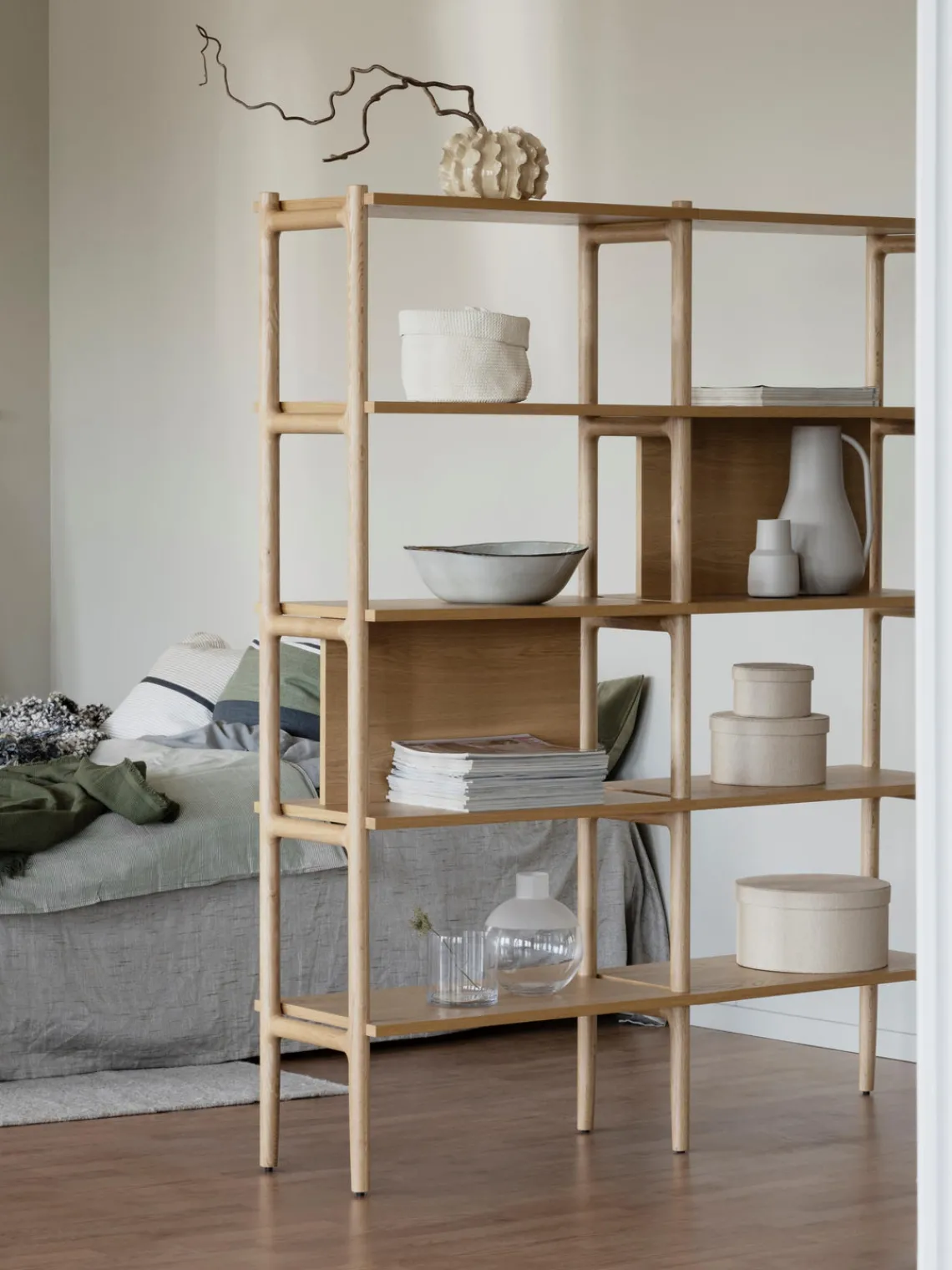 Librerías|Estanterías De Oficina>Rowico Home Estantería de madera de roble Holton