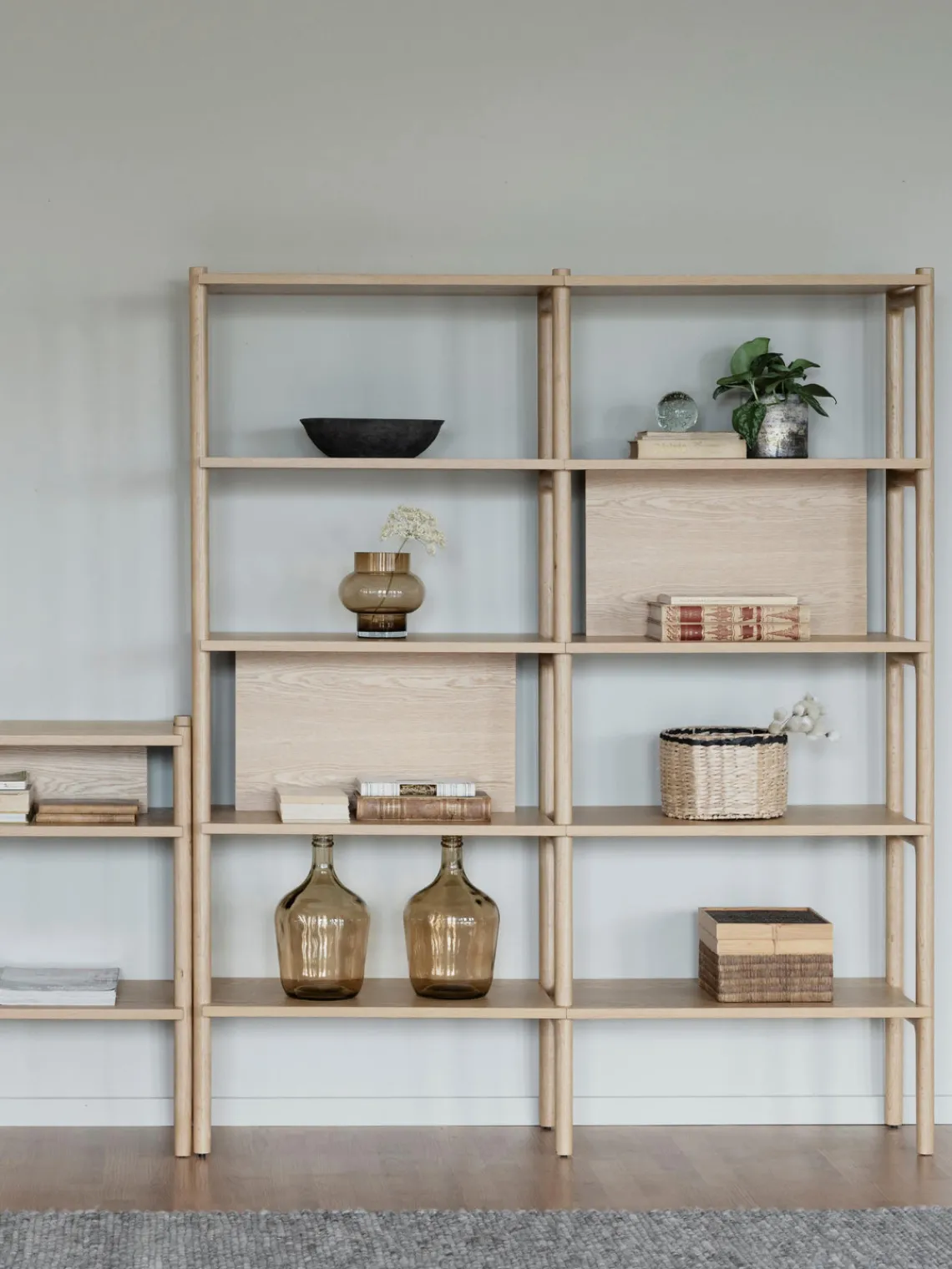 Librerías|Estanterías De Oficina>Rowico Home Estantería de madera de roble Holton