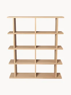 Librerías|Estanterías De Oficina>Ferm Living Estantería de madera Kona Madera de roble lacada en claro