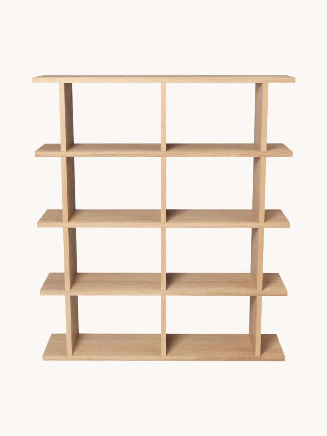 Librerías|Estanterías De Oficina>Ferm Living Estantería de madera Kona Madera de roble lacada en claro