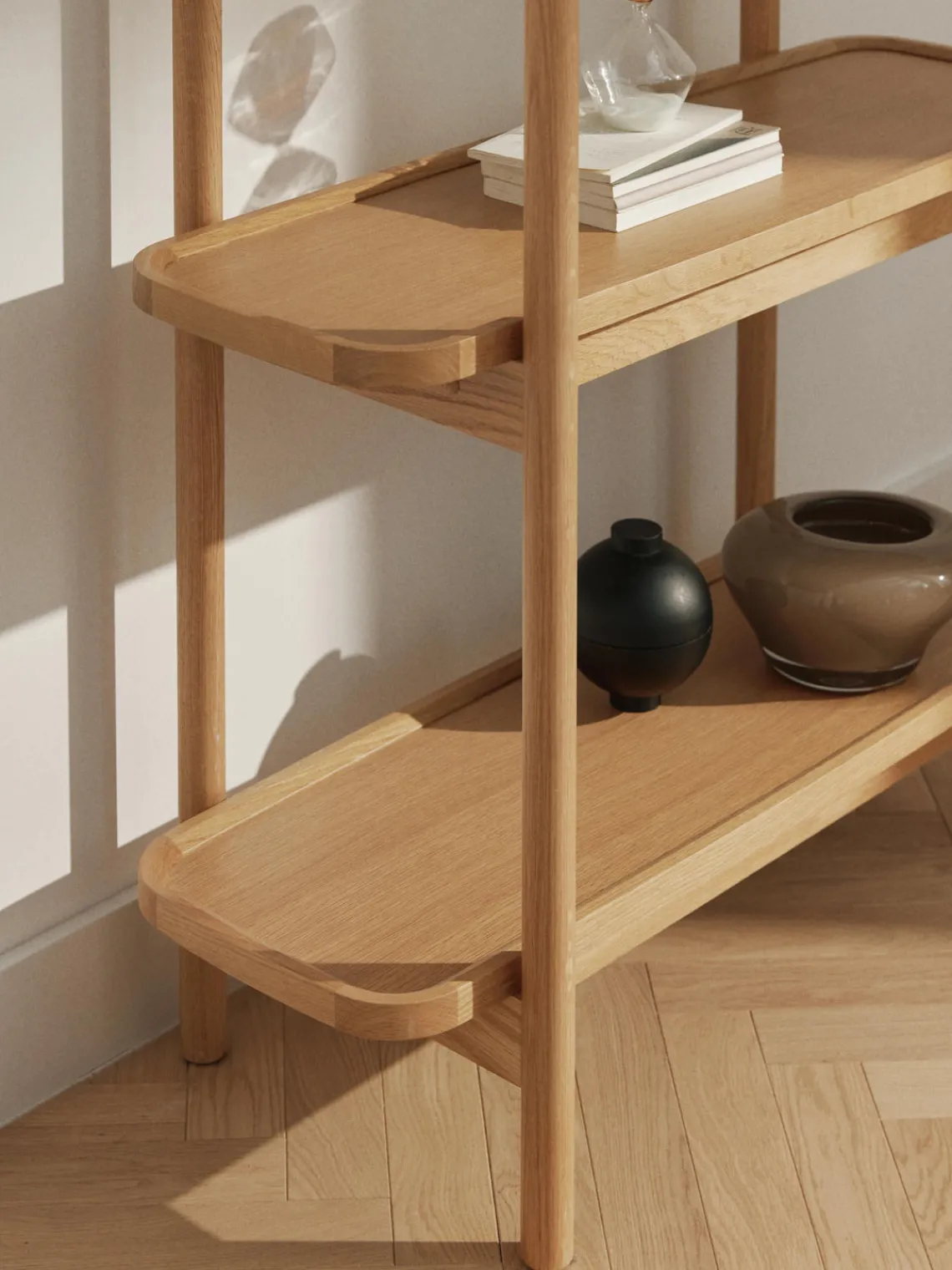 Librerías|Estanterías De Oficina>Westwing Collection Estantería de madera Libby Madera clara